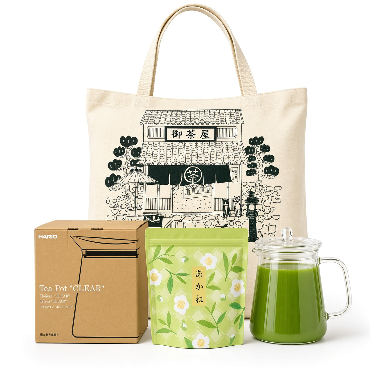 Teapot & Sencha Akane Set